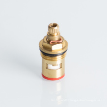 Brass ceramic disc cartridge for valve faucet